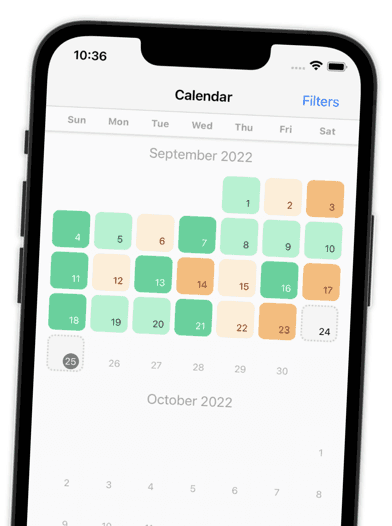 Pixy-Kalender: Jeder Tag ist ein farbiges Quadrat